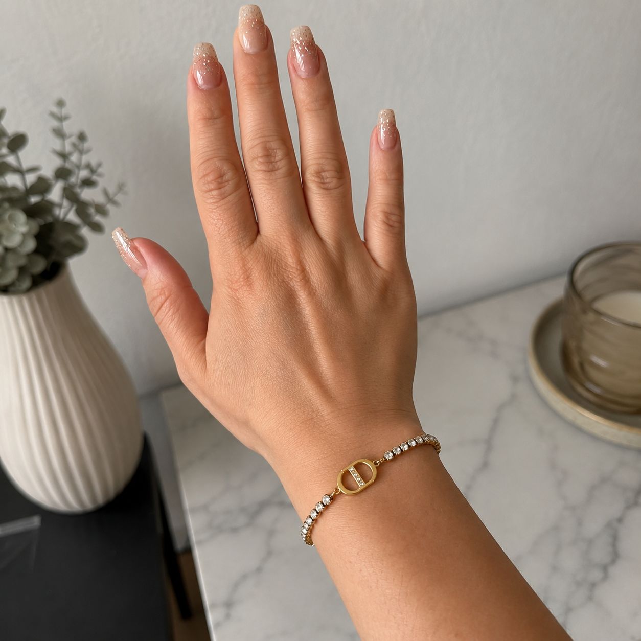 magnomia Crystal D bracelet.