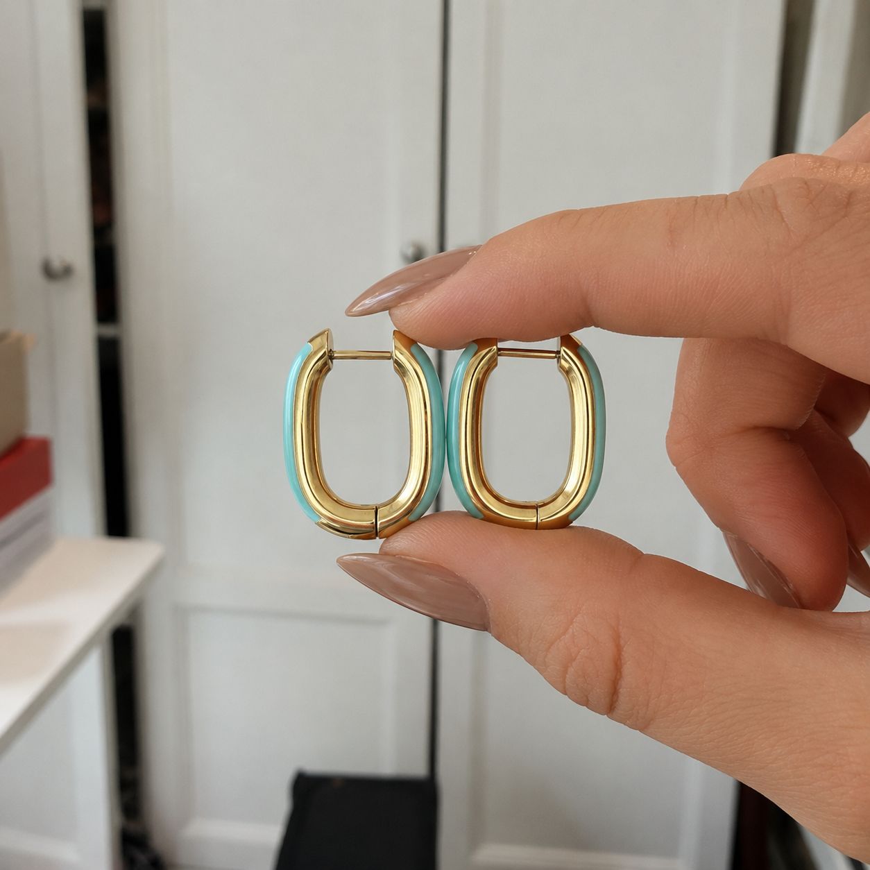 Turquoise hoops Magnomia