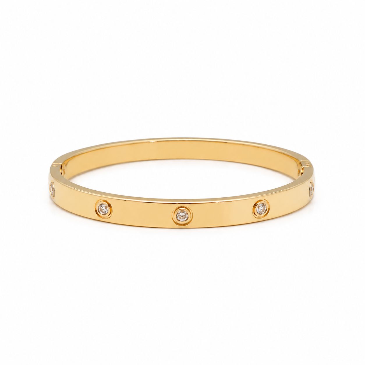 gold dot bangle