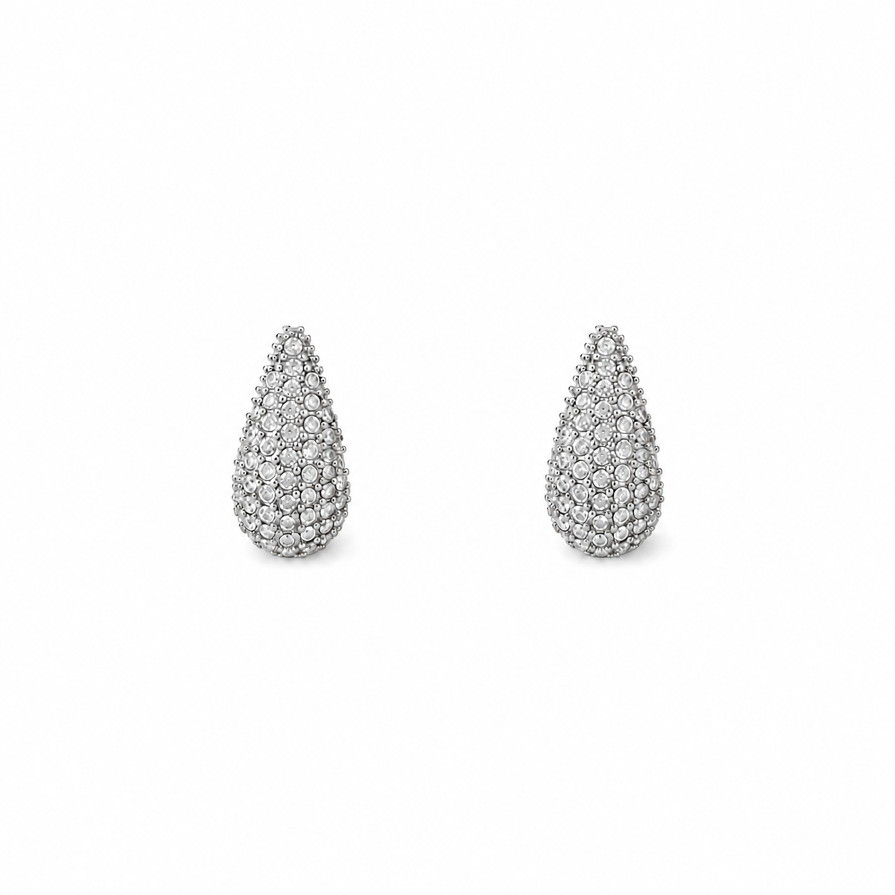steel Drop_zyrcon_gold_earrings