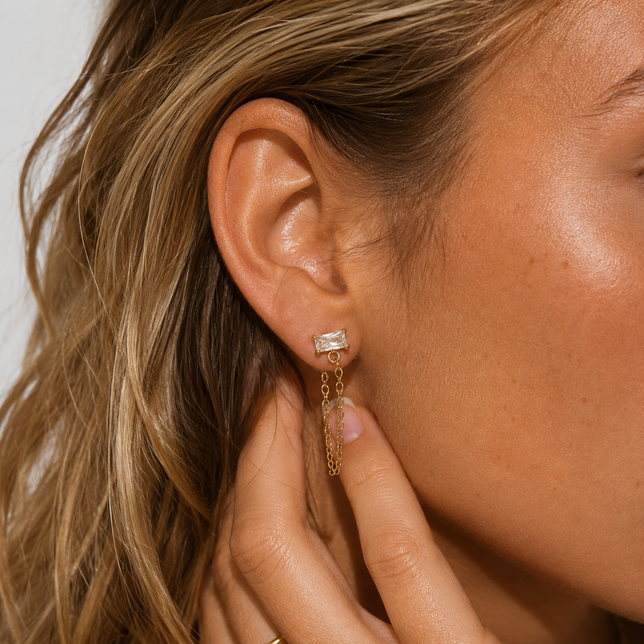 waterproof chain earring