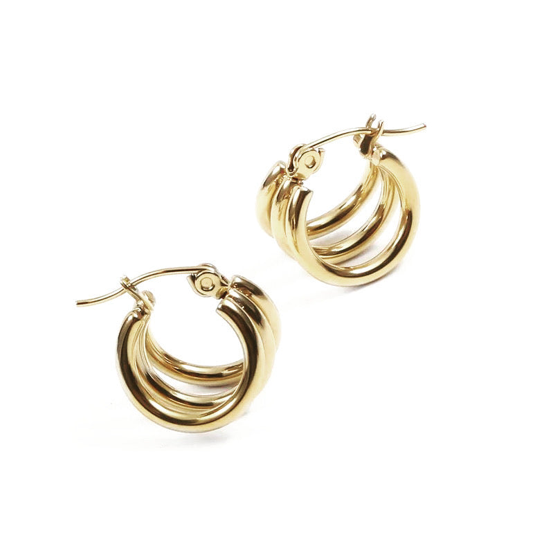 Gold Plated Small Hoop Earrings | Small Hoop Earrings | Magnomia