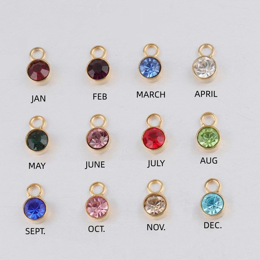 Birthstone and letter R-W