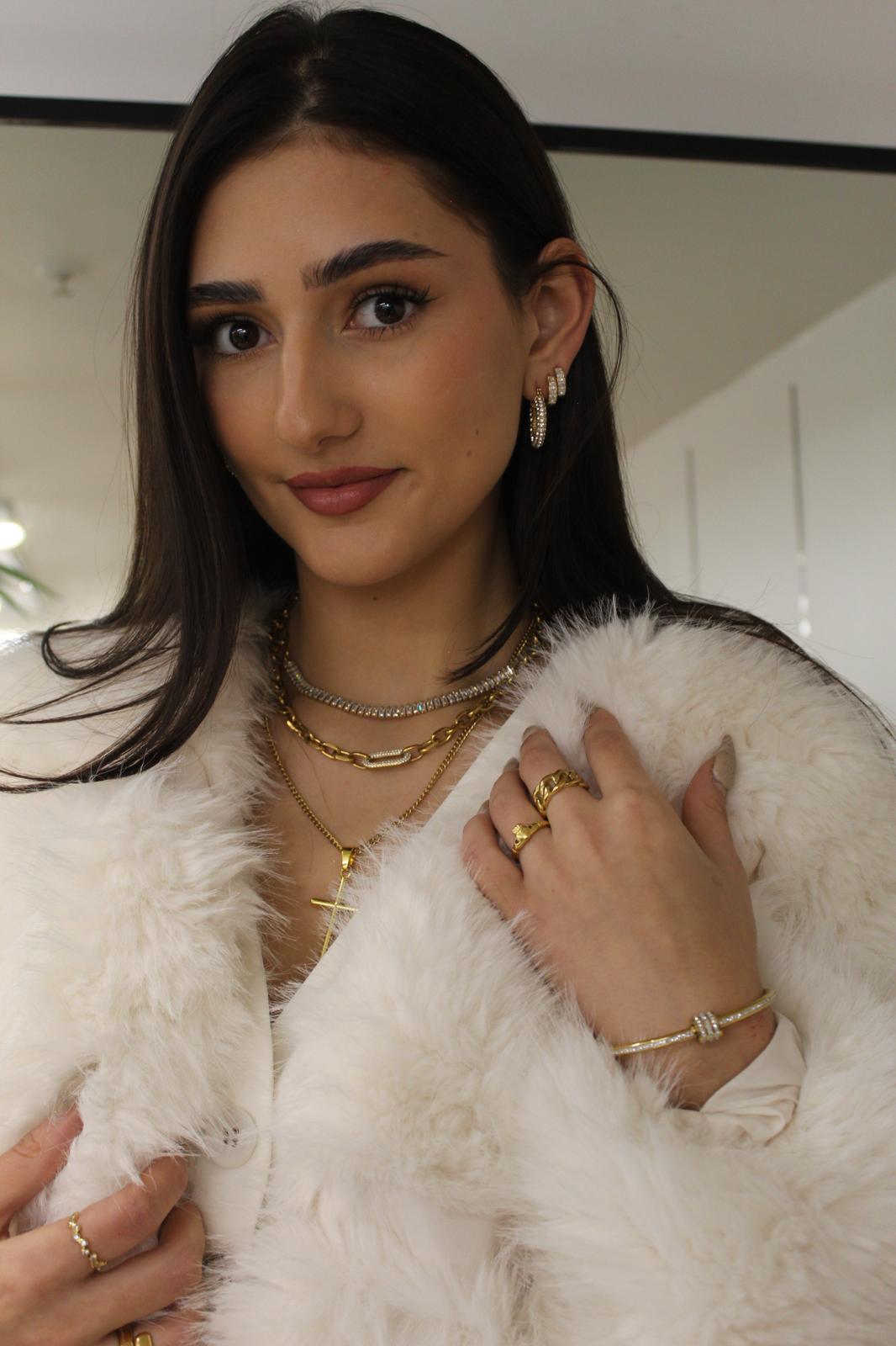 Shiny adjustable Bangle Bracelet