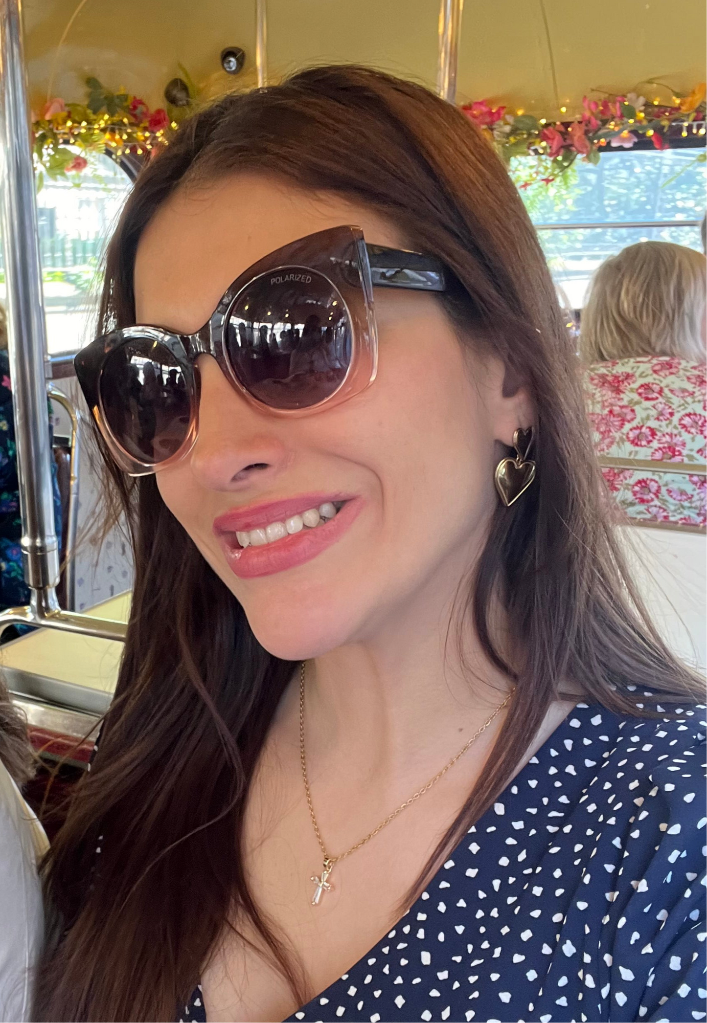 Double Gold Heart earrings