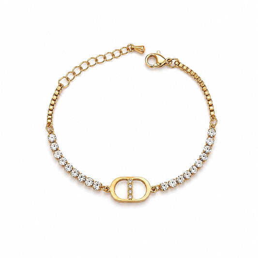 Crystal D bracelet.