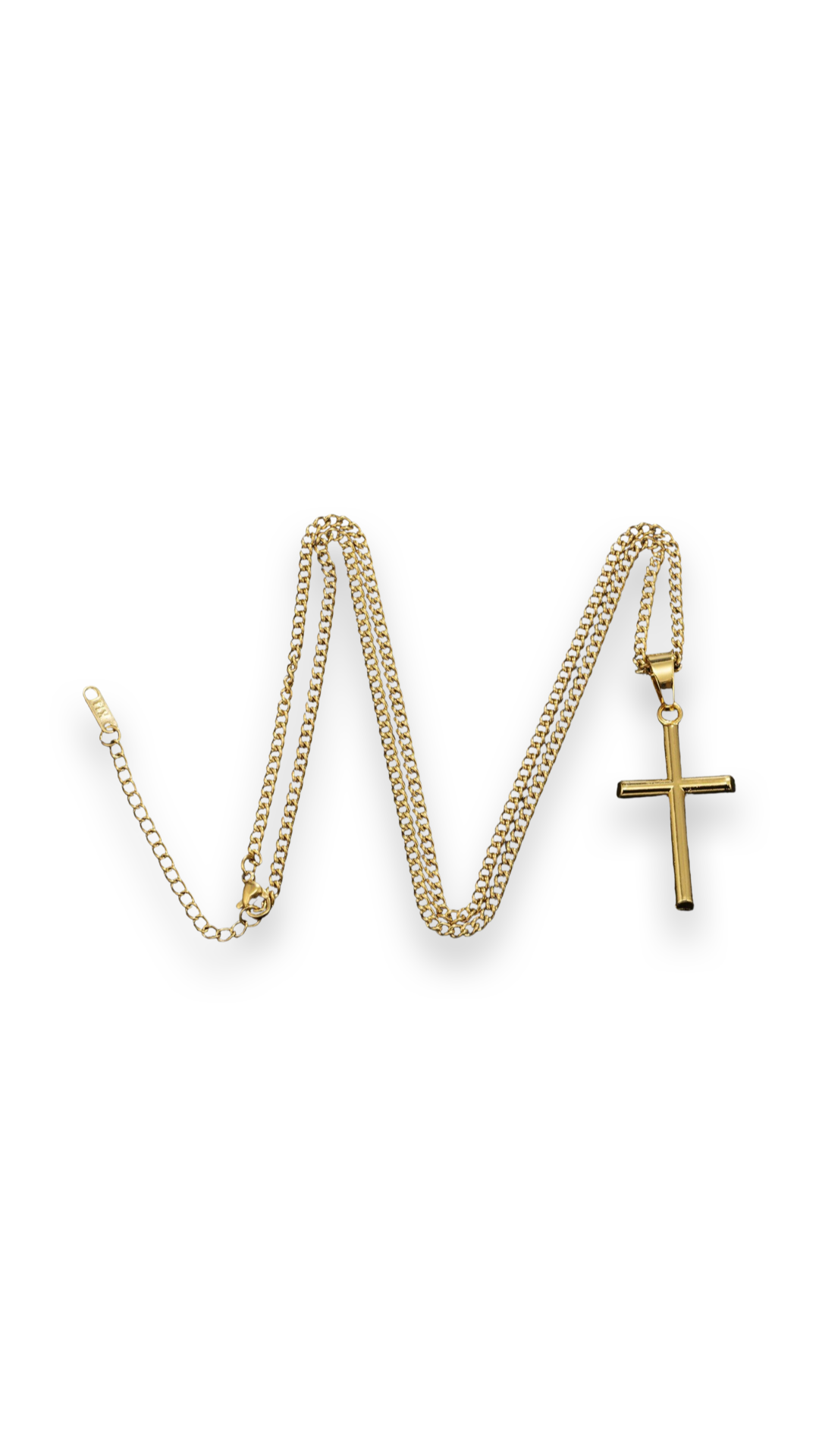 Cross Chain Pendant | 18k Gold Plated Cross Pendant | Magnomia