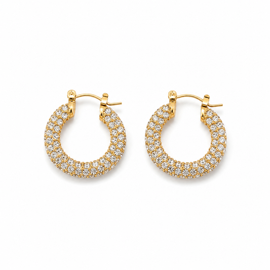 Glow Zirconia Hoops