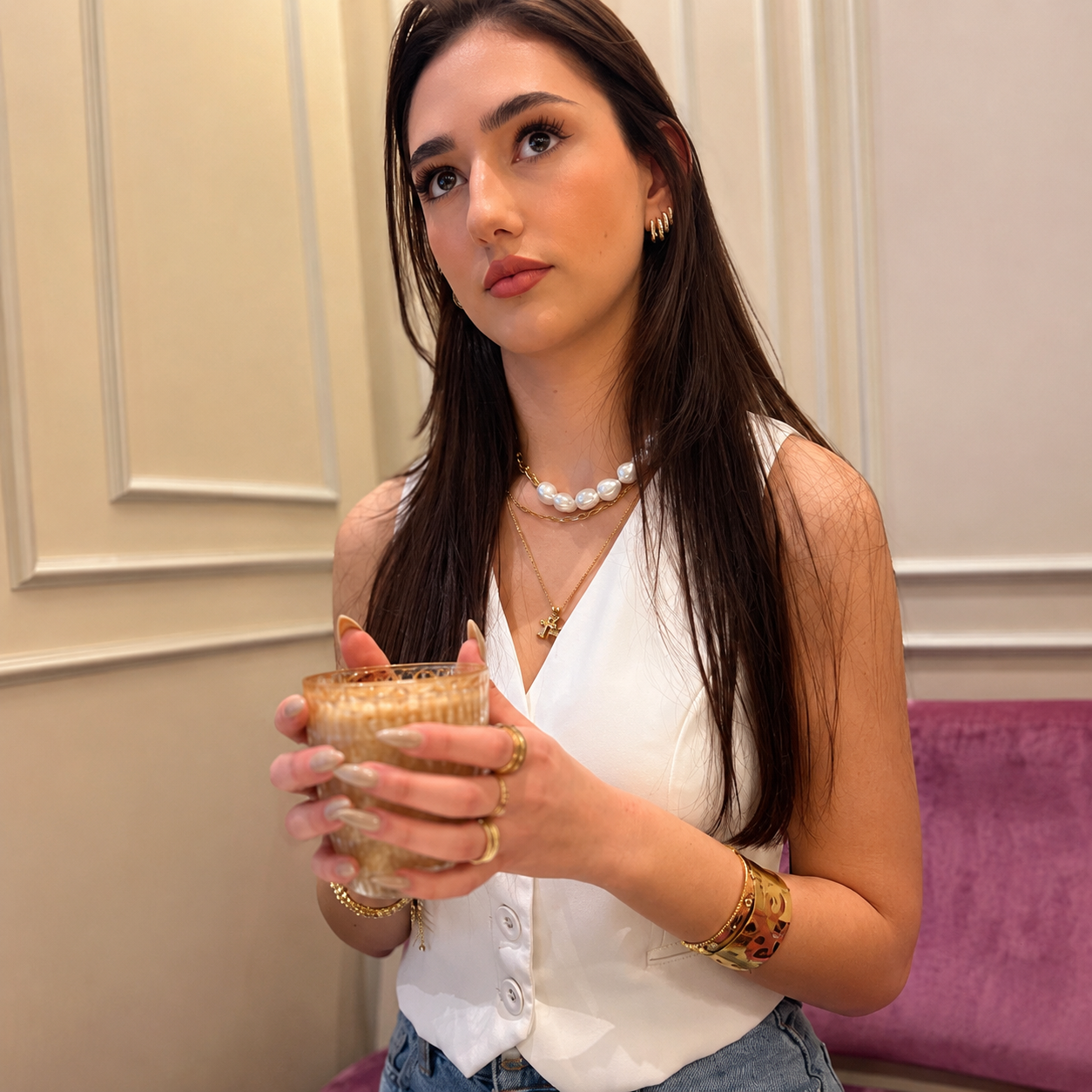Texture chunky bangle