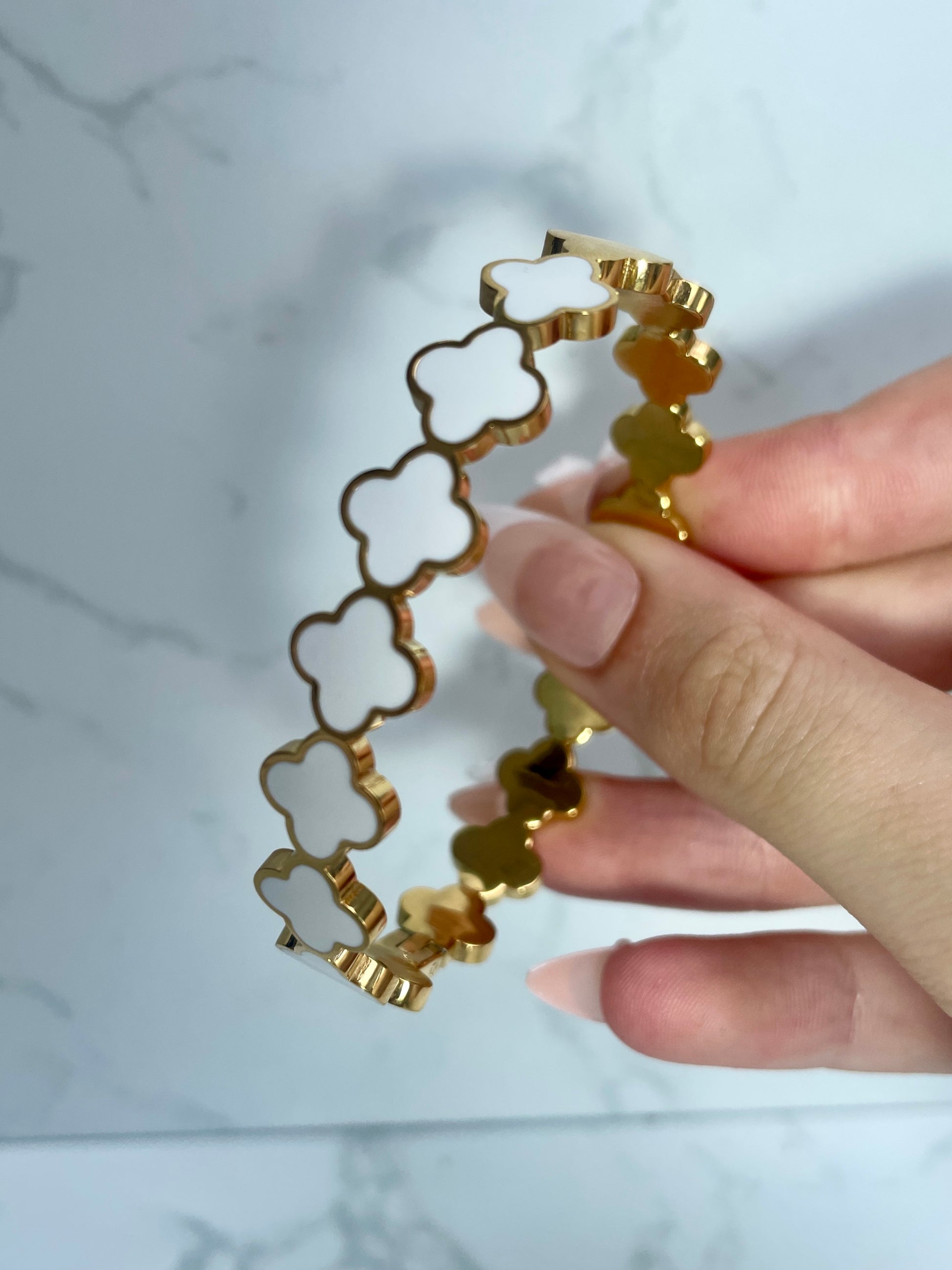 White clover bangle