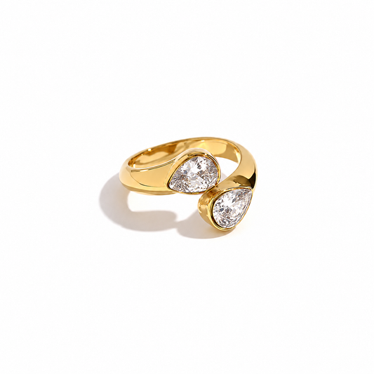 Open Teardrop Rings