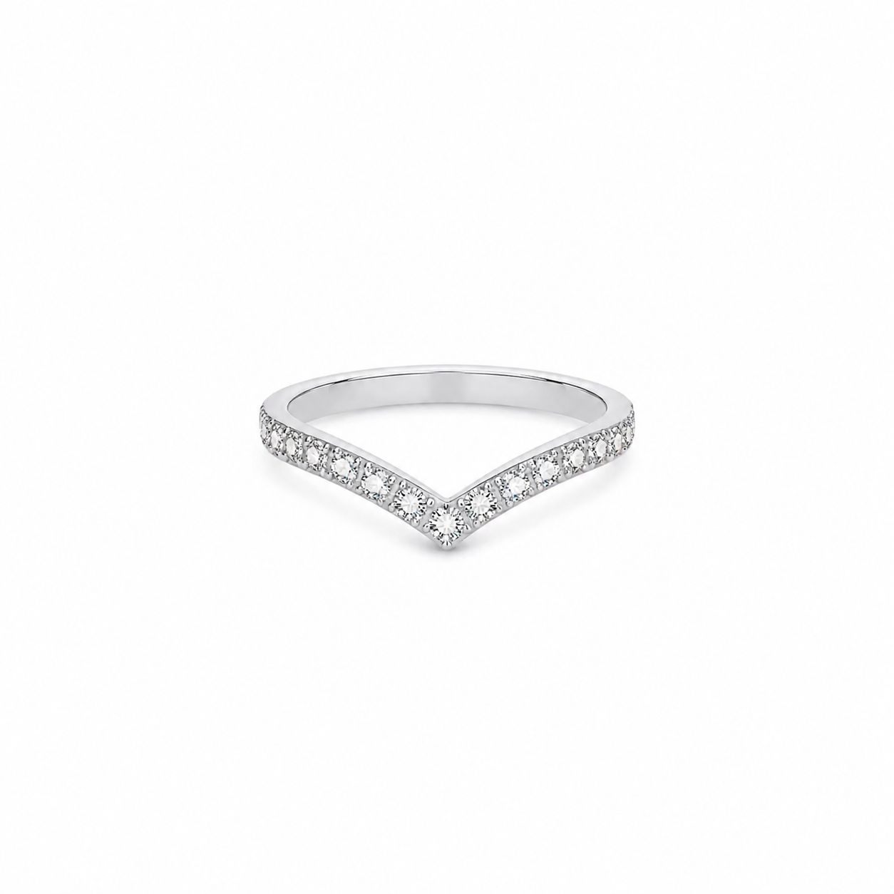 Dainty Chevron V Ring