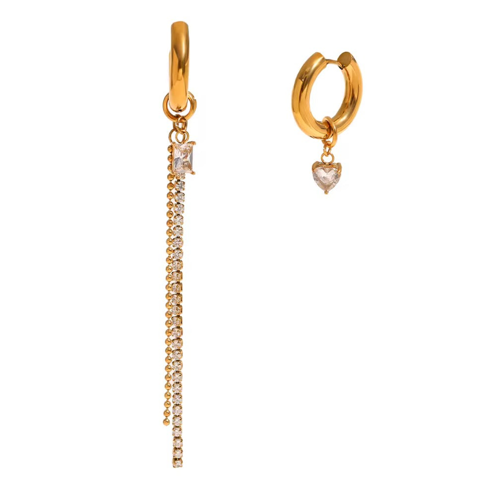 asymmetrical earrings