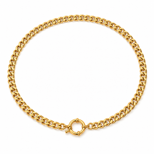 chunky chain necklace with clasp
