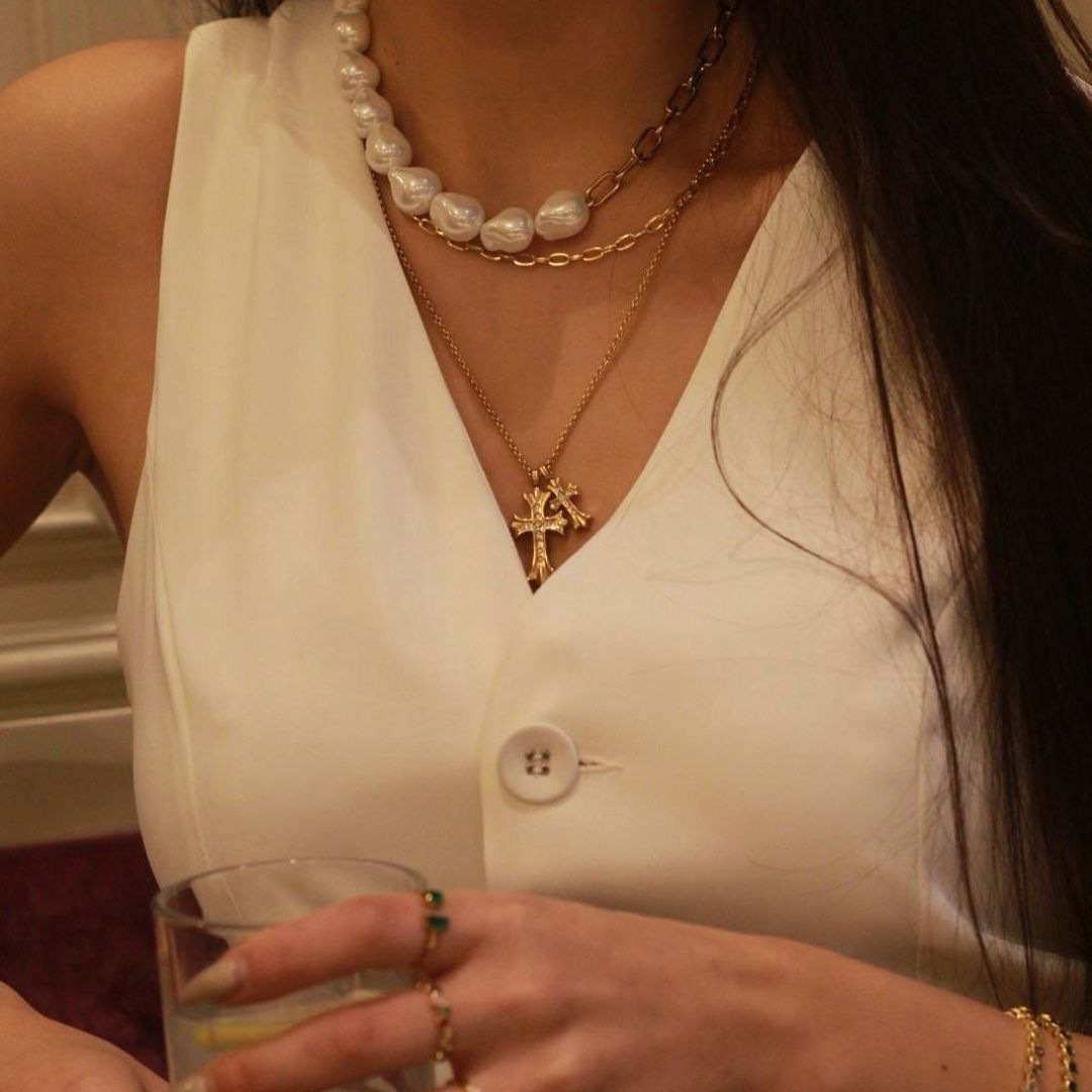 chunky pearl chocker