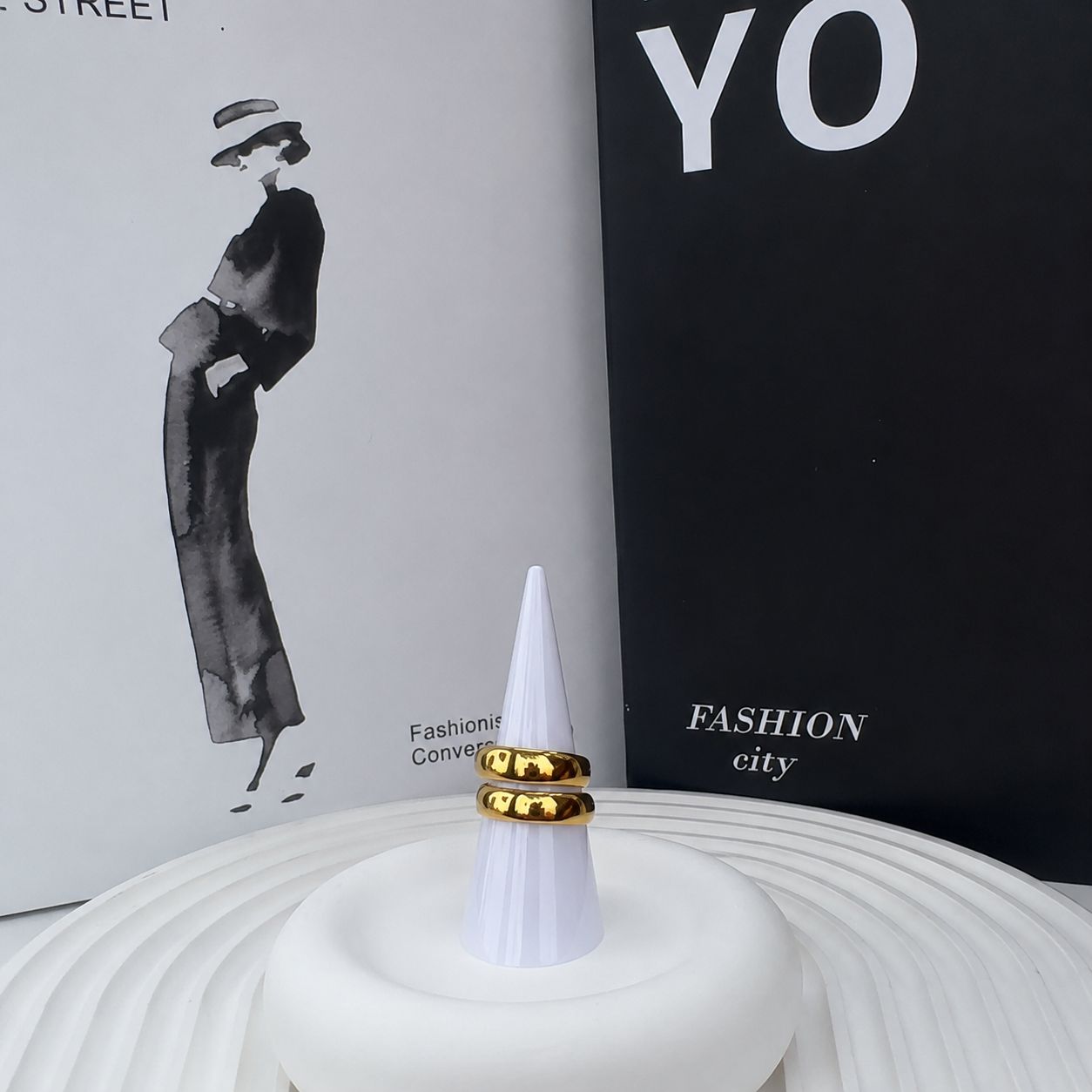 gold plated Spiral Ring