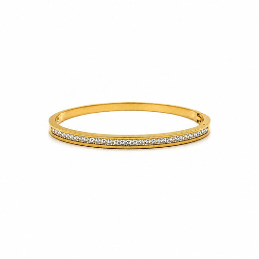 gold plated slim bangle